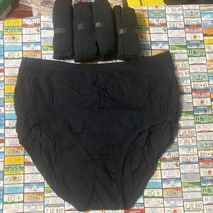 🍑 Fruit of the Loom Women’s Panties – 5 Pack (Black) – Size 7 / Large – NEW